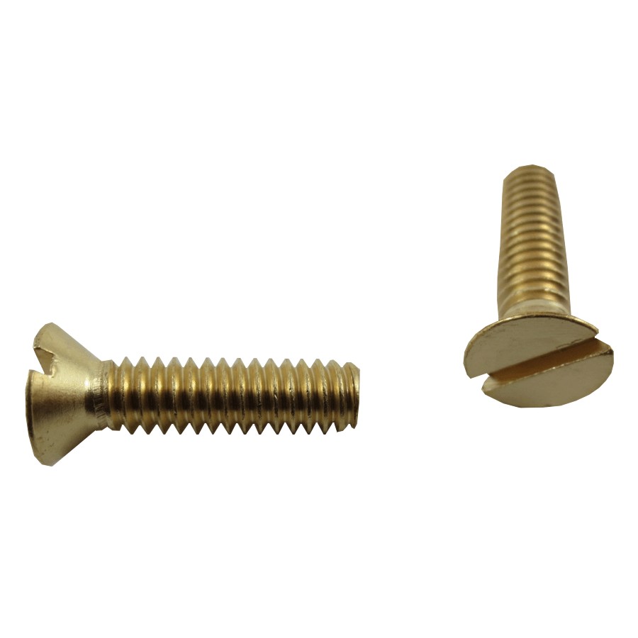 Home Pak 5 Pack 1/420 x 1" Brass Flat Head Machine Screws Brantford Home Hardware