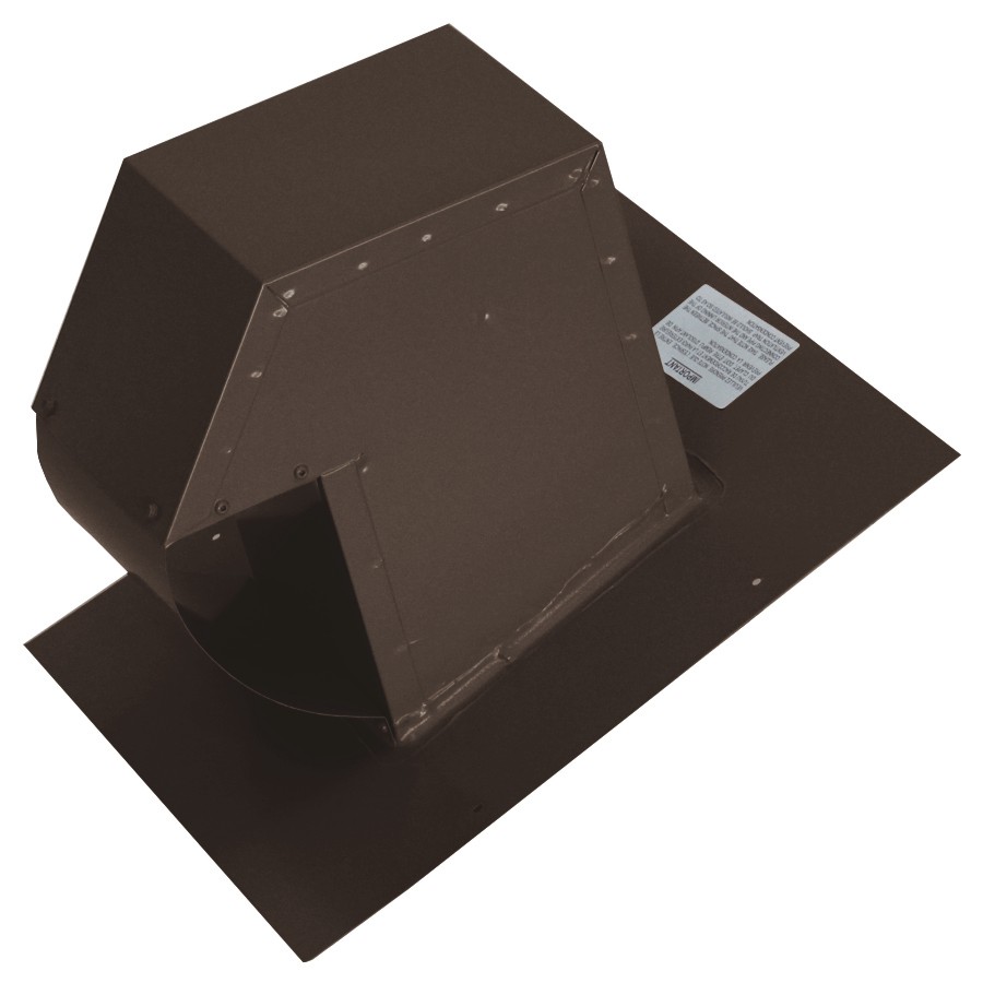 Ventilation Maximum 6" White Wall Exhaust Vent, with 9" Tailpiece