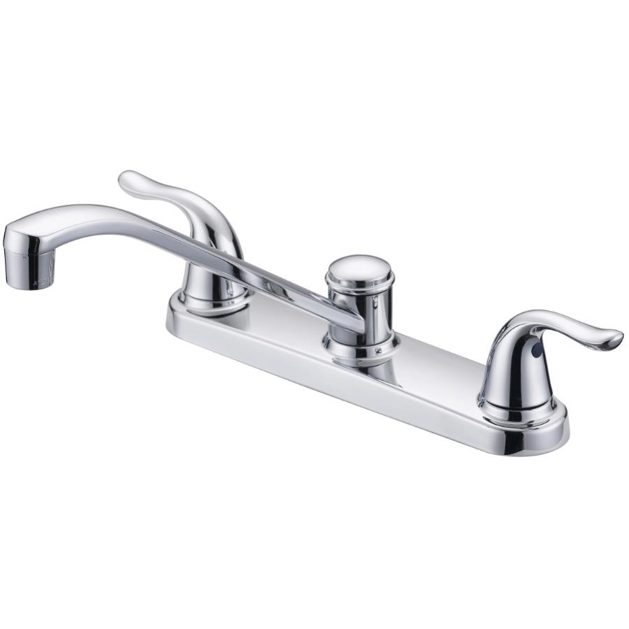 Eurostream Merton 2 Handle Kitchen Faucet with Low Arc Spout, Chrome