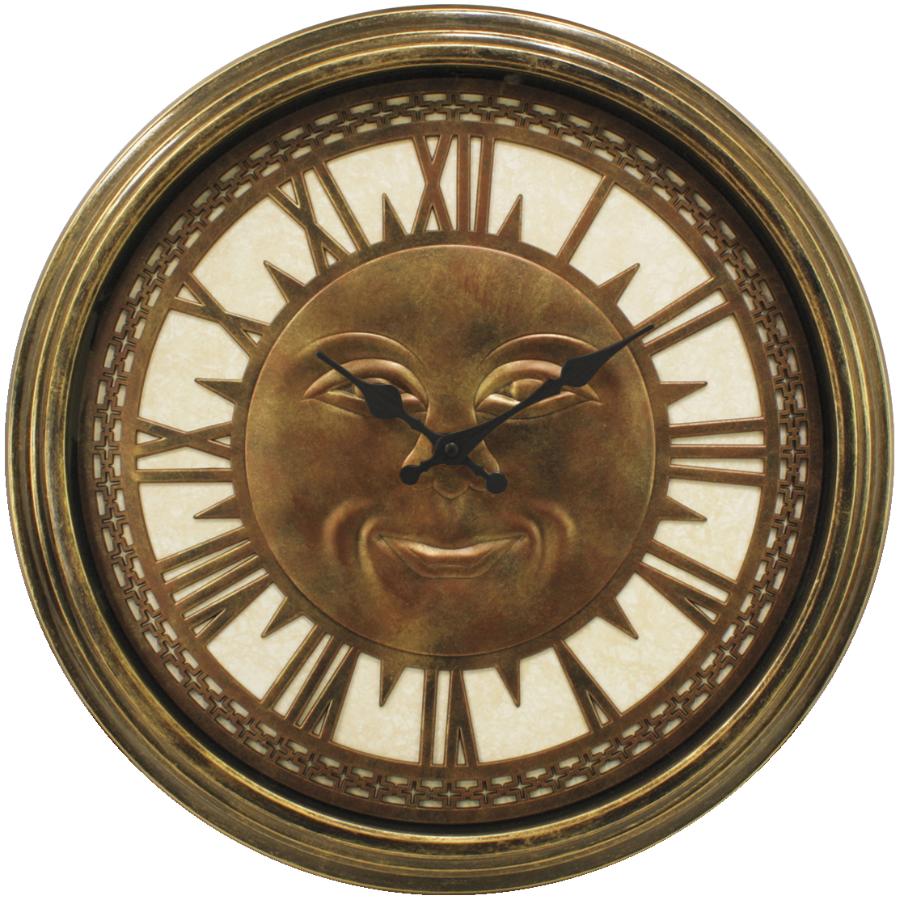 Edinburgh Designs 18 Outdoor Sunface Metal Wall Clock