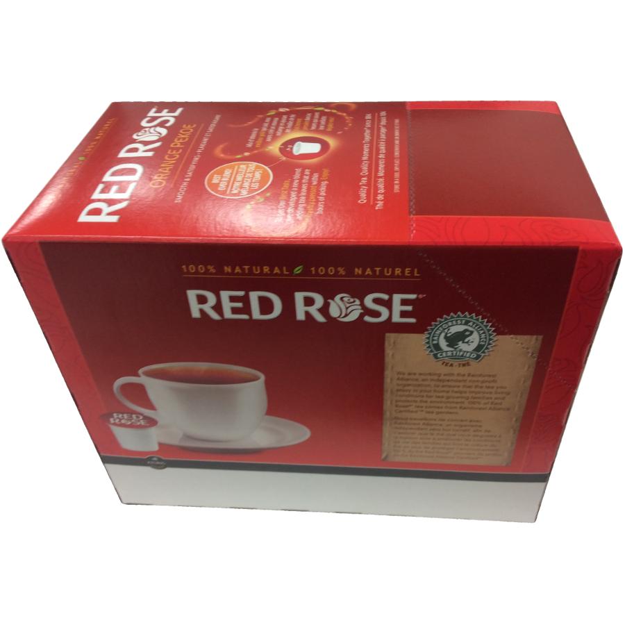 24 Pack Single Serve Red Rose Orange 