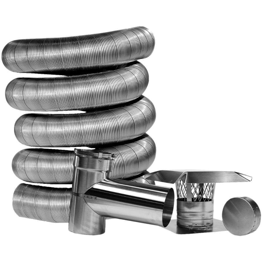 Selkirk: 6 Diameter x 25'L Flexible Stainless Steel Chimney Liner Kit ::  Brantford Home Hardware