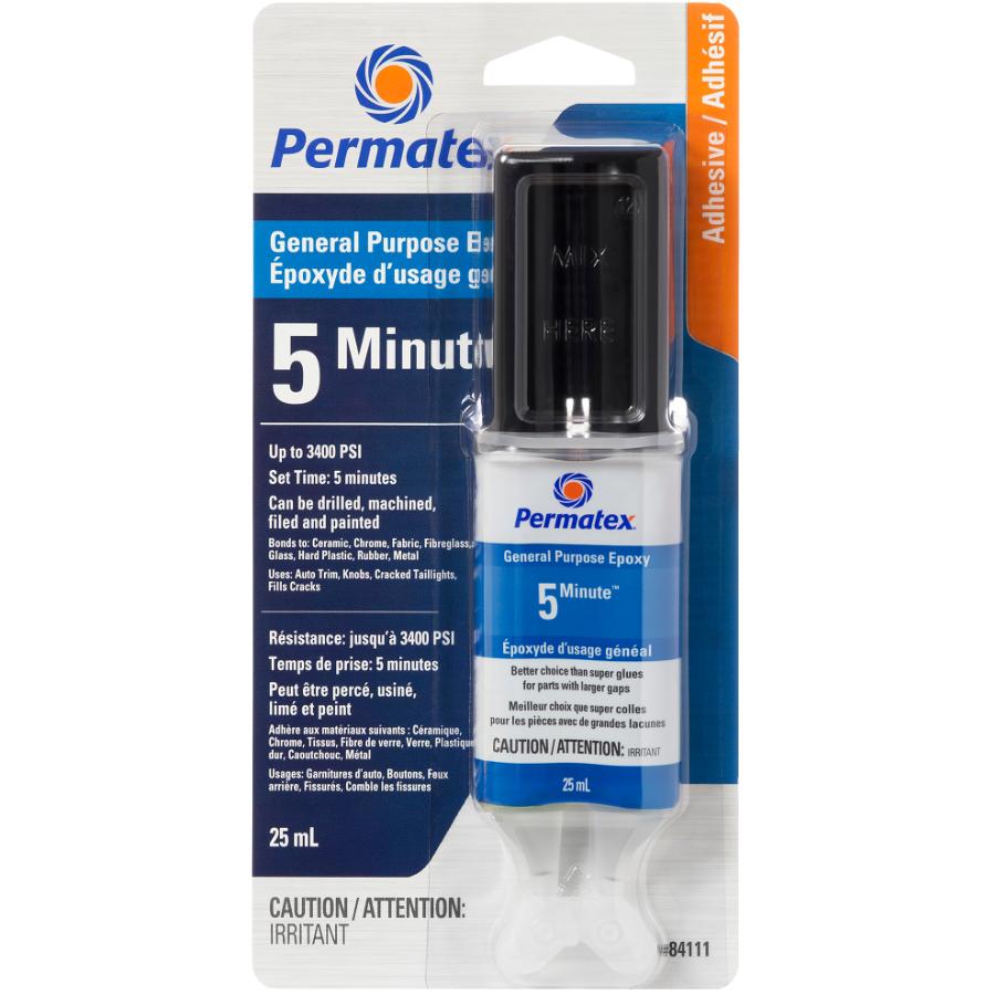 Permatex 5-Minute General Purpose Epoxy Gel - Clear, 1.68oz (2 X 0.84oz Tubes)